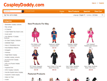 Tablet Screenshot of cosplaydaddy.com